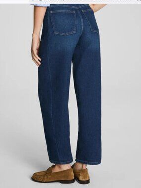 NWT SPANXshape Authentic 360 Barrel Leg Jeans - Adriatic Blue (Size S)